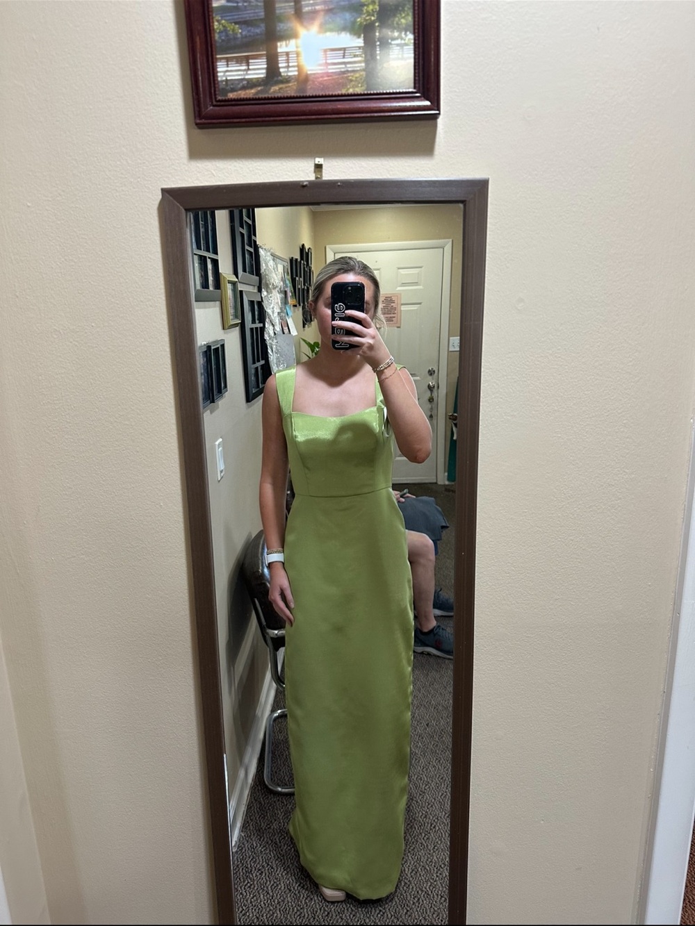 LulaKate Beckett Bridesmaid Dress in Fern